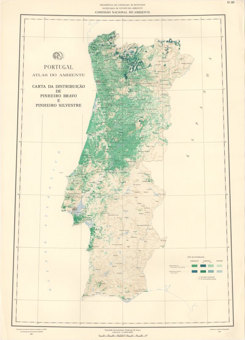 Mapa florestal portugal